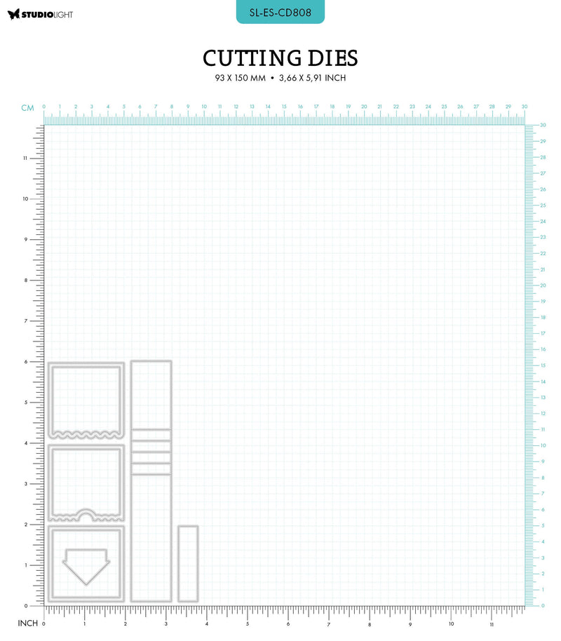SL Cutting Dies Waterfall Effect Essentials 9 PC-2