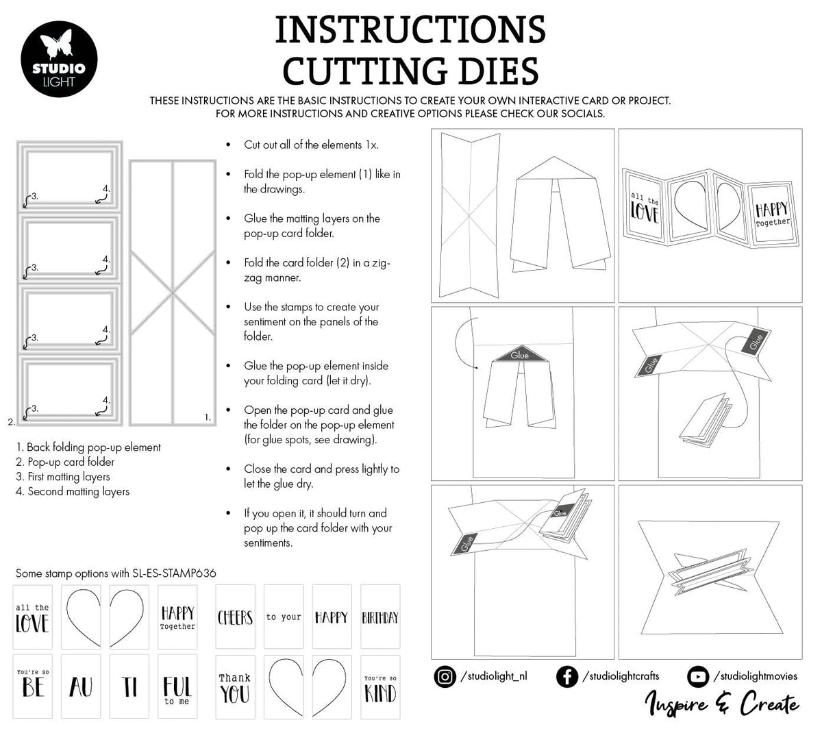 SL Cutting Dies Pop-Up Cards Essentials 10 PC-3