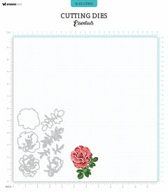 SL Cutting Dies Layered - Rose & Leaves Essentials 8 PC-2