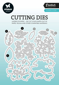 SL Cutting Dies Layered - Flower Cluster Essentials 10 PC-1