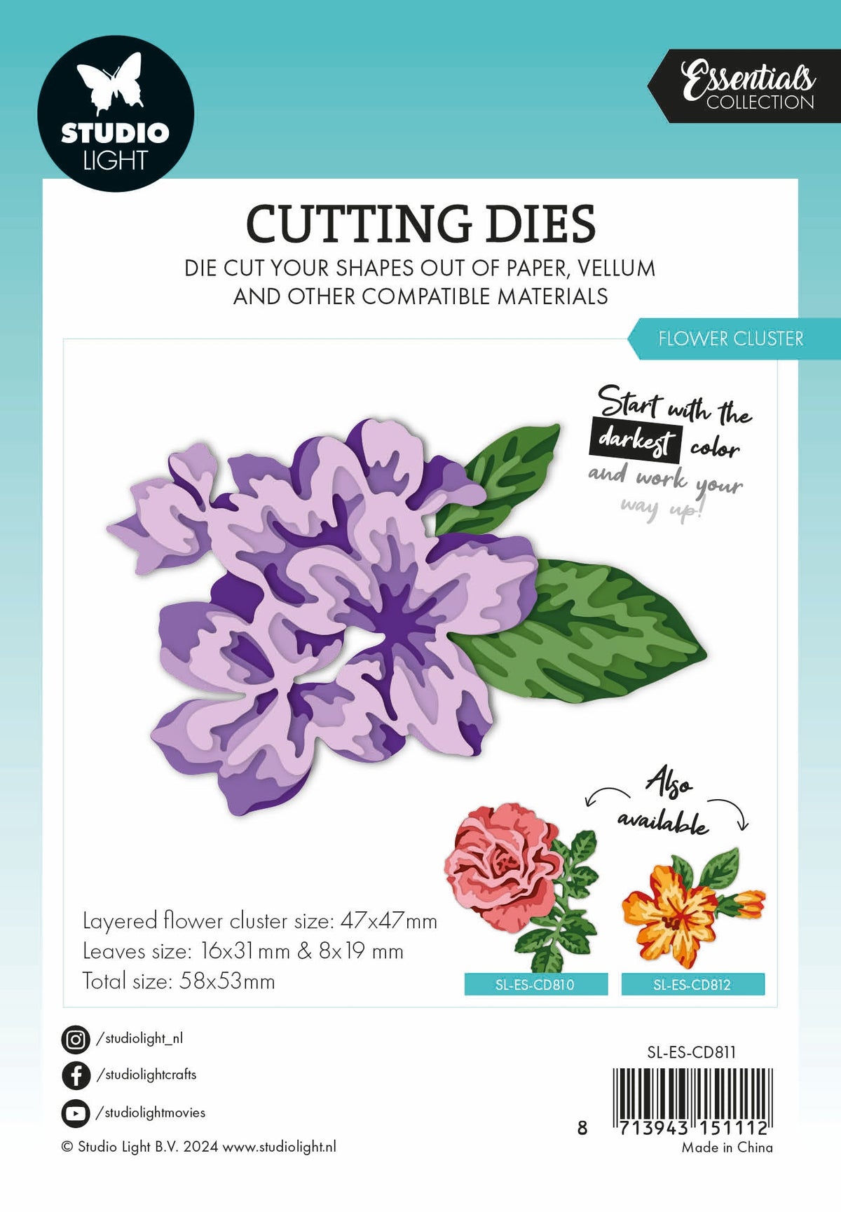SL Cutting Dies Layered - Flower Cluster Essentials 10 PC-3