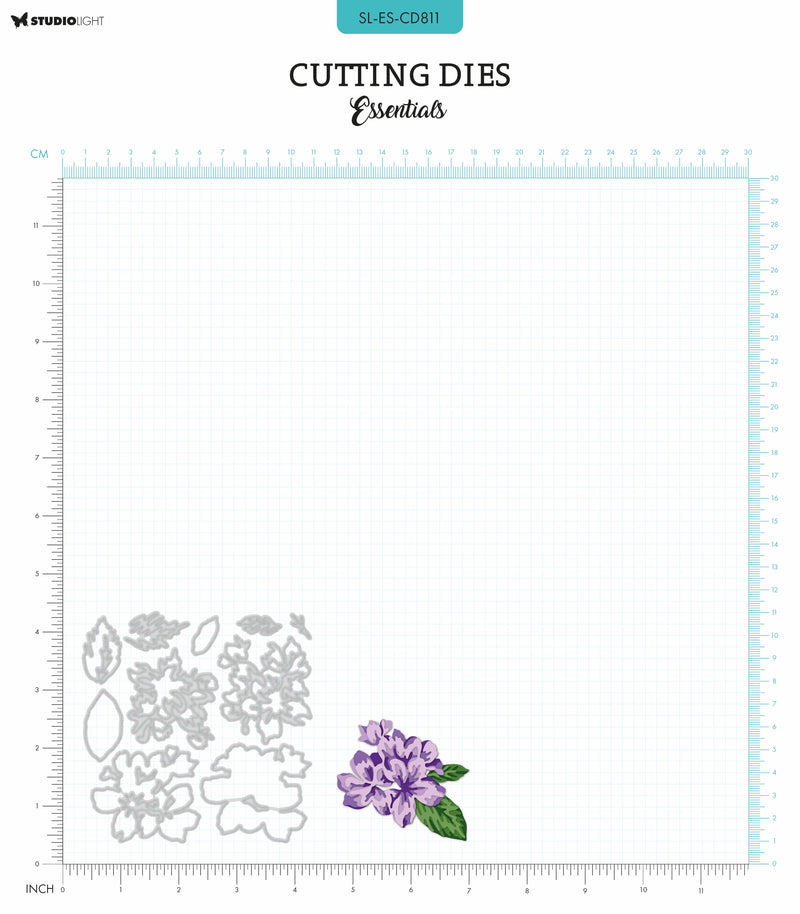SL Cutting Dies Layered - Flower Cluster Essentials 10 PC-2