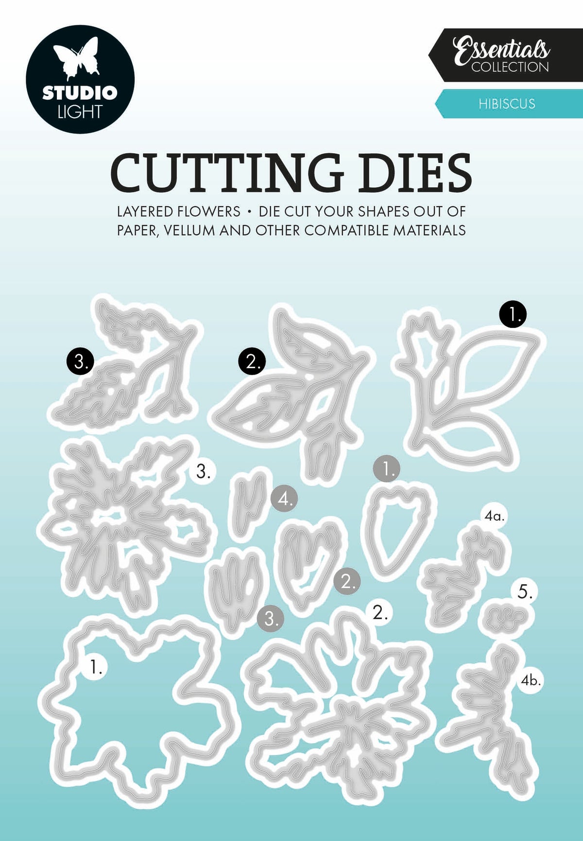 SL Cutting Dies Layered - Hibiscus Essentials 13 PC-1