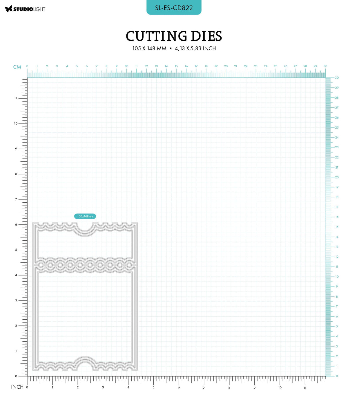 SL Cutting Dies Ticket Card Shape Essentials 5 PC-2