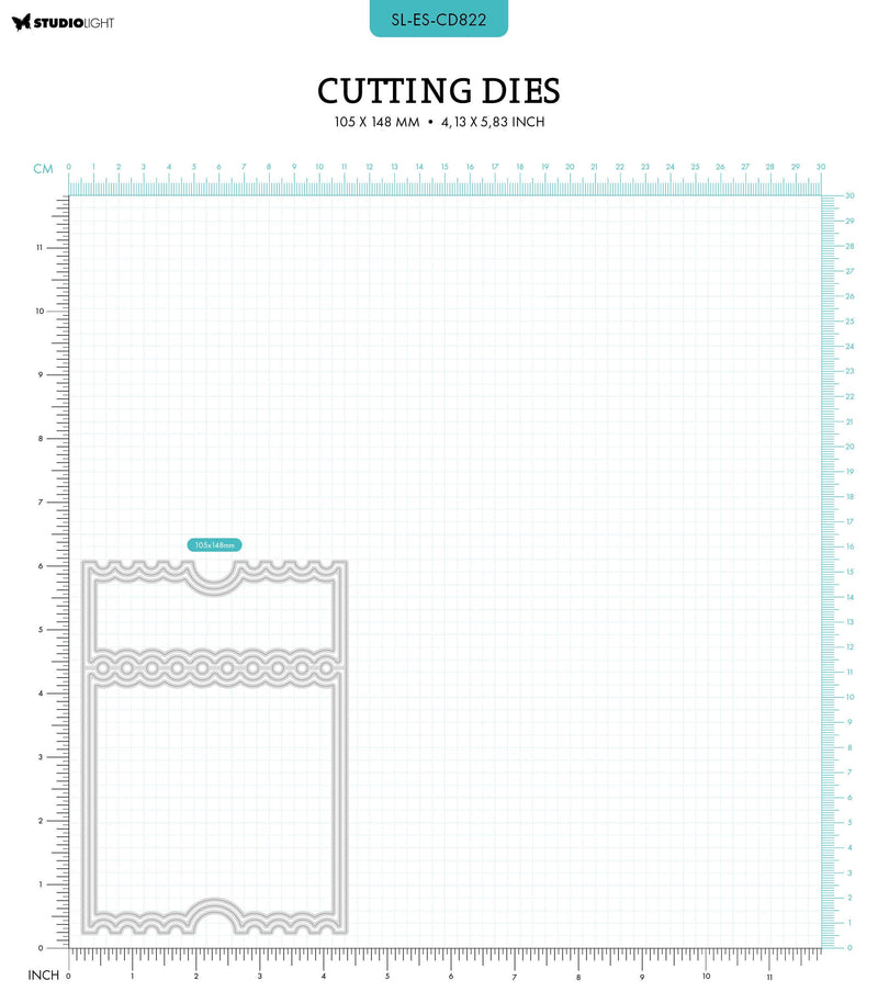 SL Cutting Dies Ticket Card Shape Essentials 5 PC-2