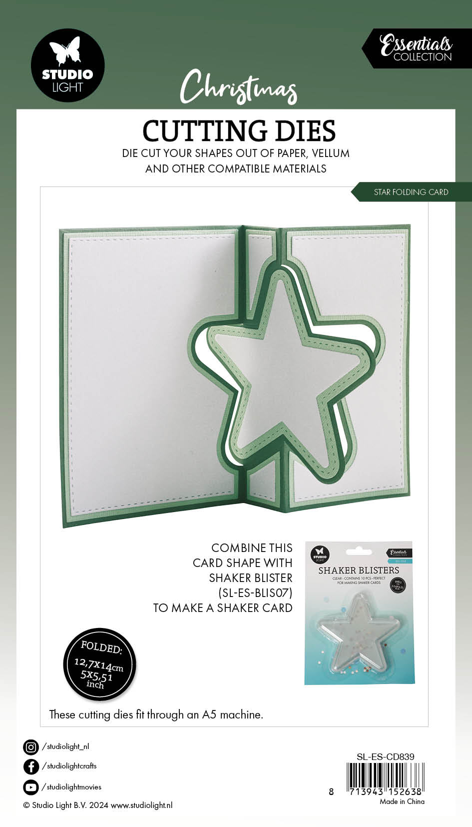 SL Cutting Dies Star Folding Card Essentials 13 PC-2