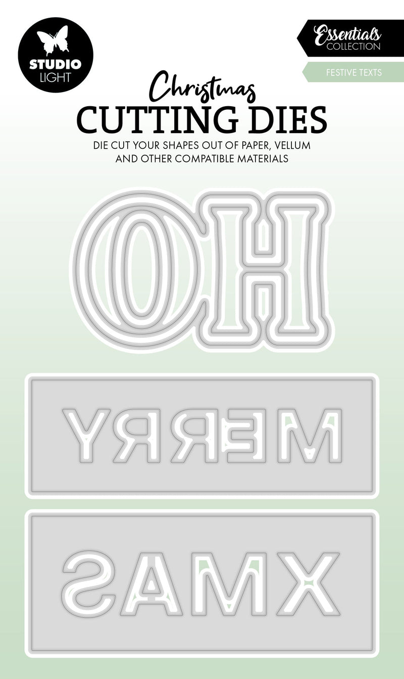 SL Cutting Dies Festive Texts Essentials 4 PC-1