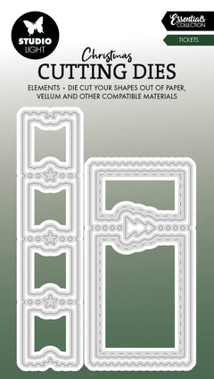SL Cutting Dies Christmas Ticket Essentials 8 PC-1