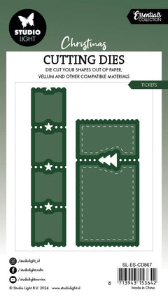 SL Cutting Dies Christmas Ticket Essentials 8 PC-3