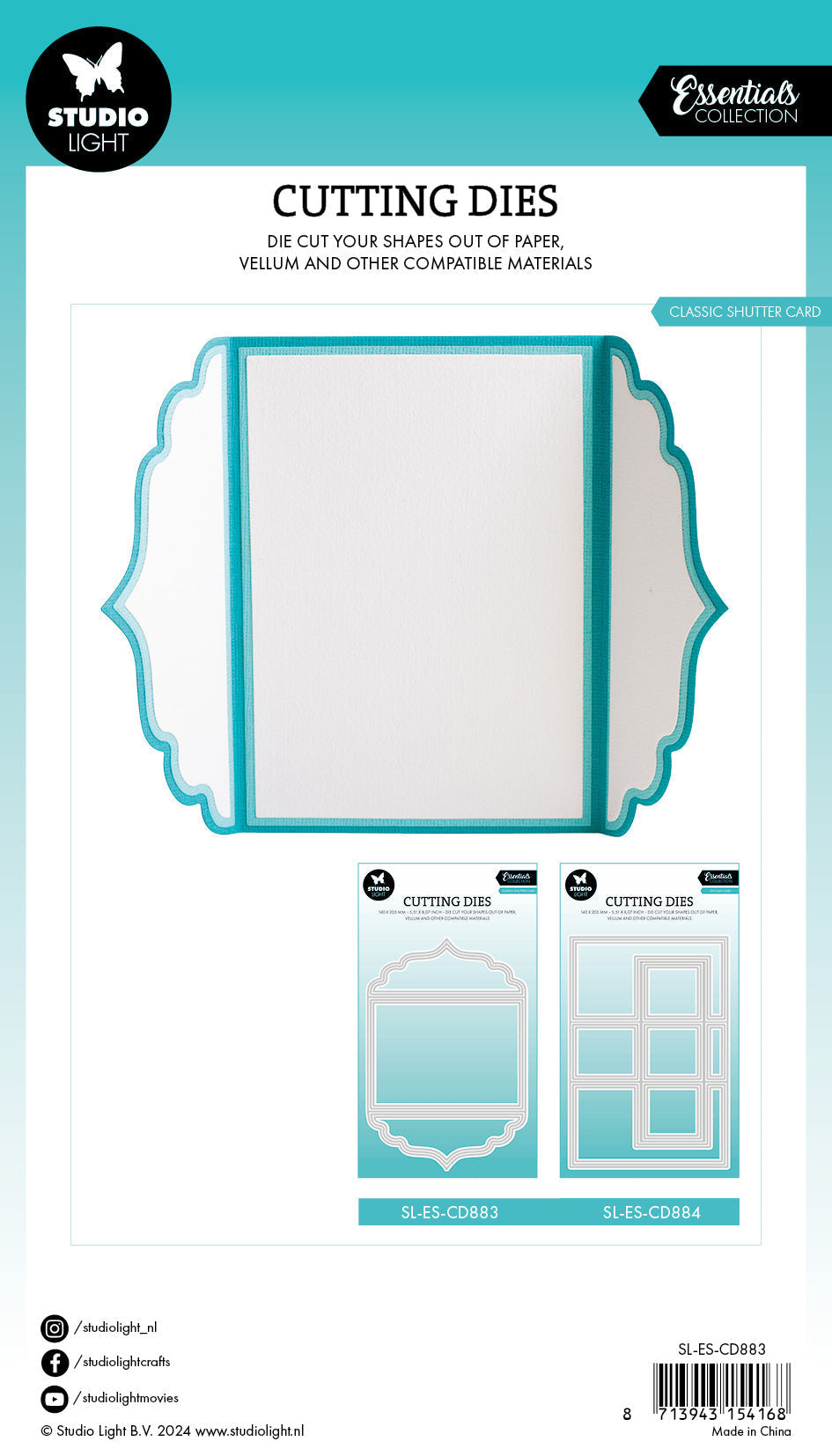 SL Cutting Dies Classic Shutter Card Essentials 7 PC-3