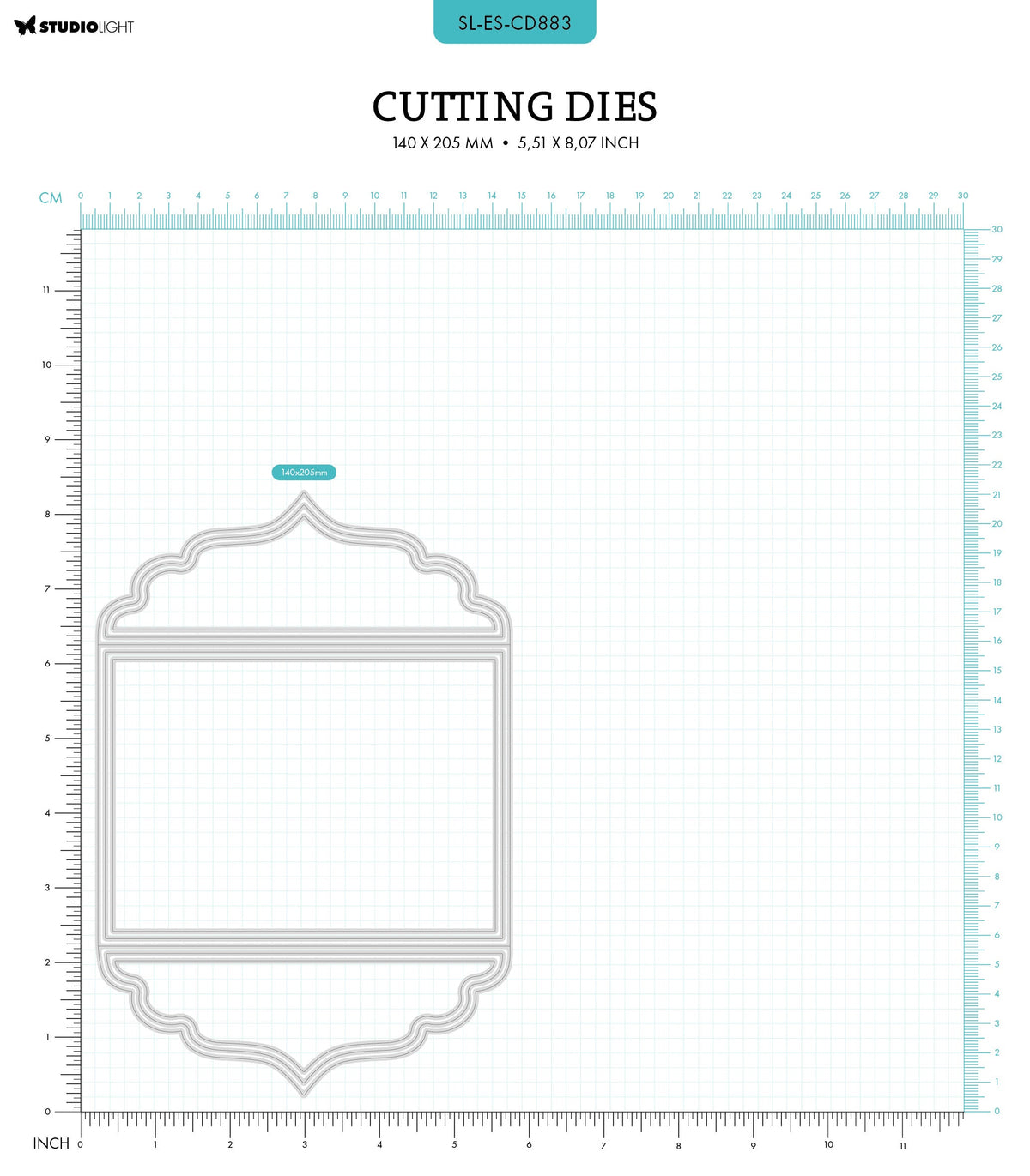 SL Cutting Dies Classic Shutter Card Essentials 7 PC-2