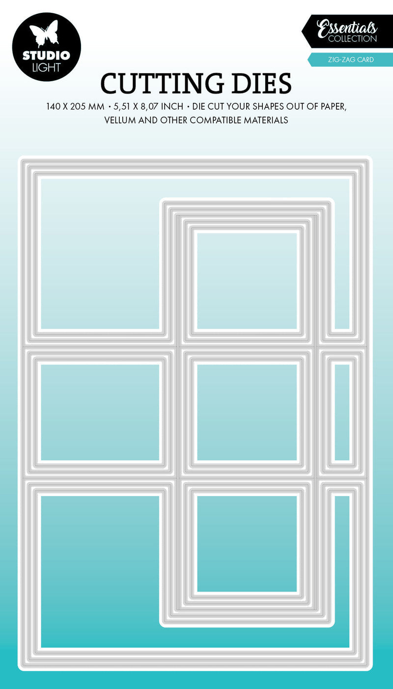 Matrices de découpe SL Zig-Zag Card Essentials, 15 pièces-1