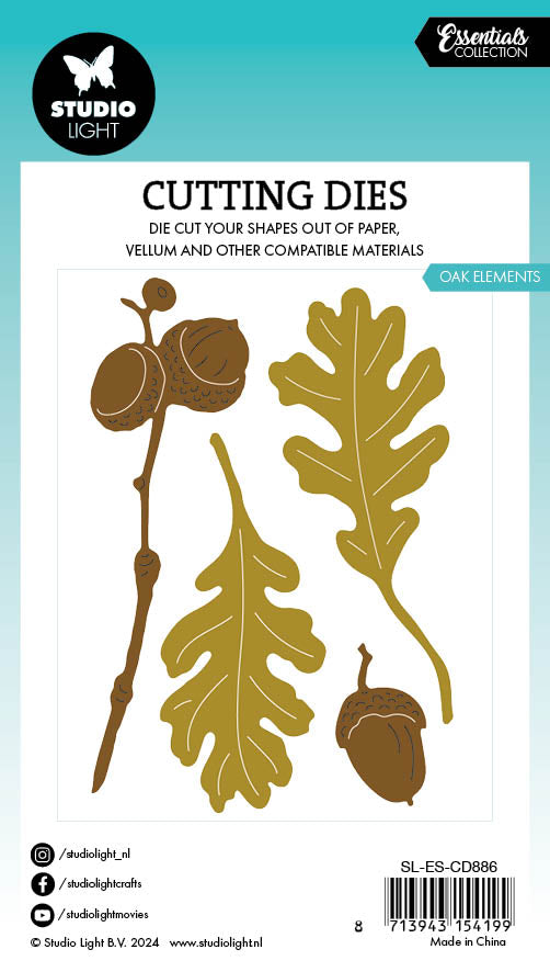 SL Cutting Dies Oak Elements Essentials 4 PC-3