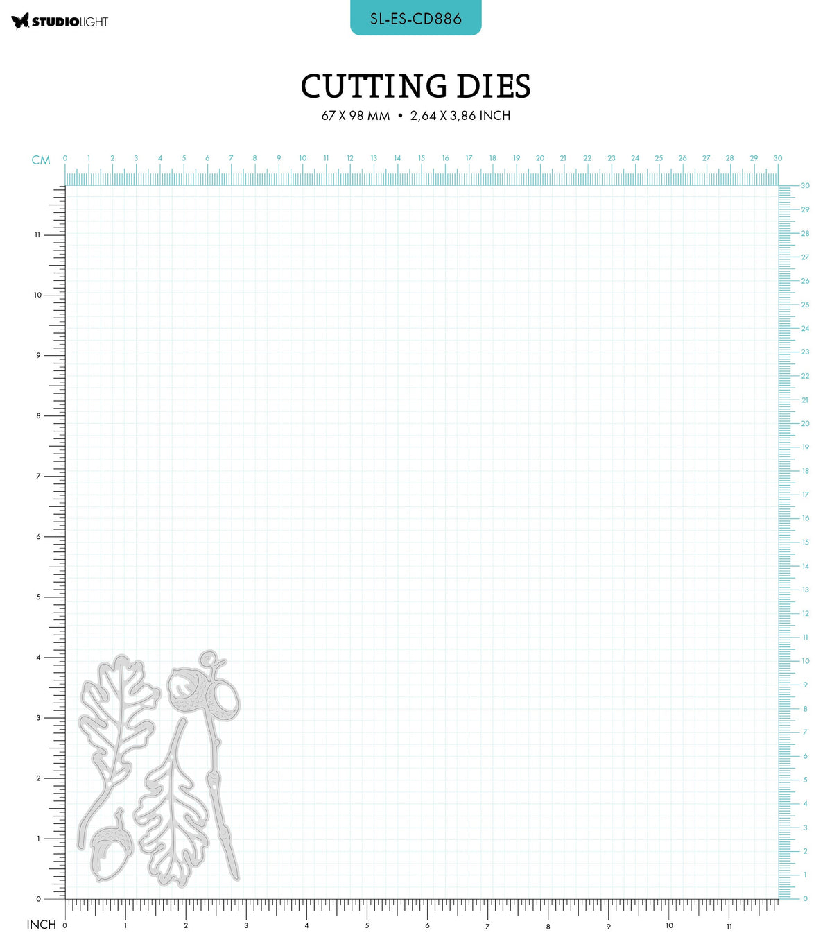 SL Cutting Dies Oak Elements Essentials 4 PC-2