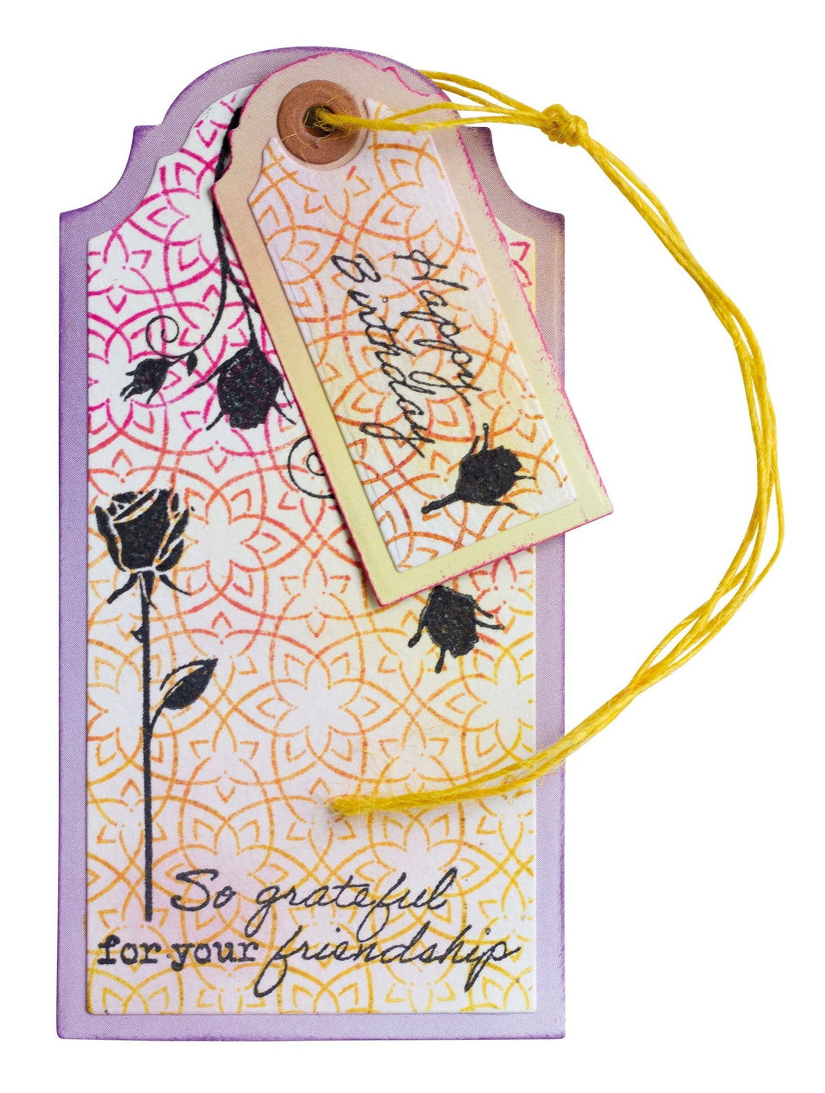 SL Tampon transparent Volutes de roses Essentiels 4 pces-4