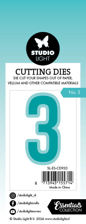 SL Cutting Die Number 3 Essentials 1 PC-2