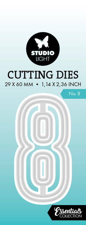SL Cutting Die Number 8 Essentials 1 PC-1
