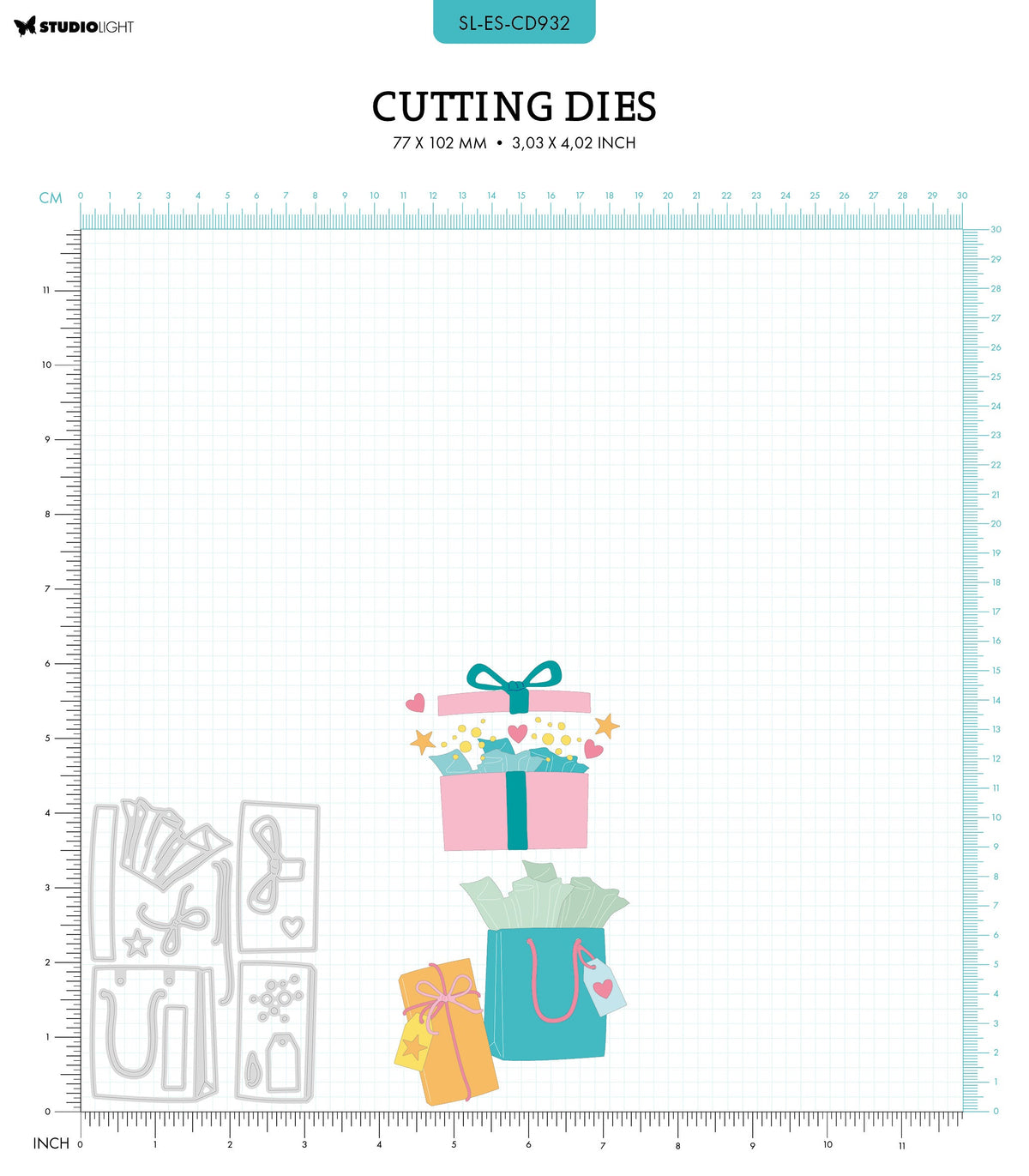 SL Cutting Die B-Day Gifts Essentials 15 PC-2