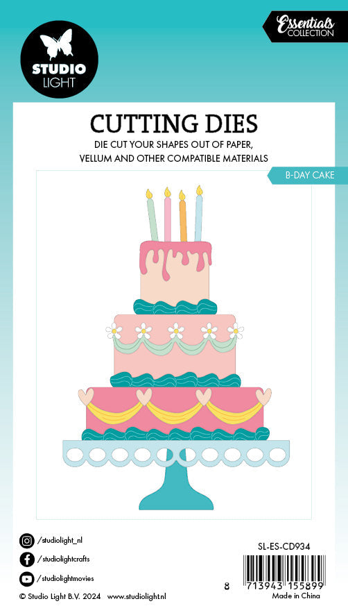 SL Cutting Die B-Day Cake Essentials 16 PC-3
