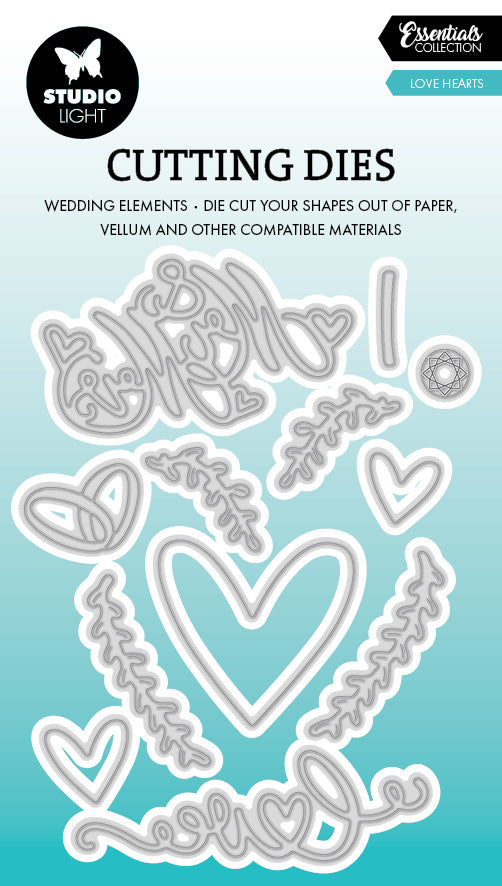 SL Cutting Die Love Hearts Essentials 12 PC-1