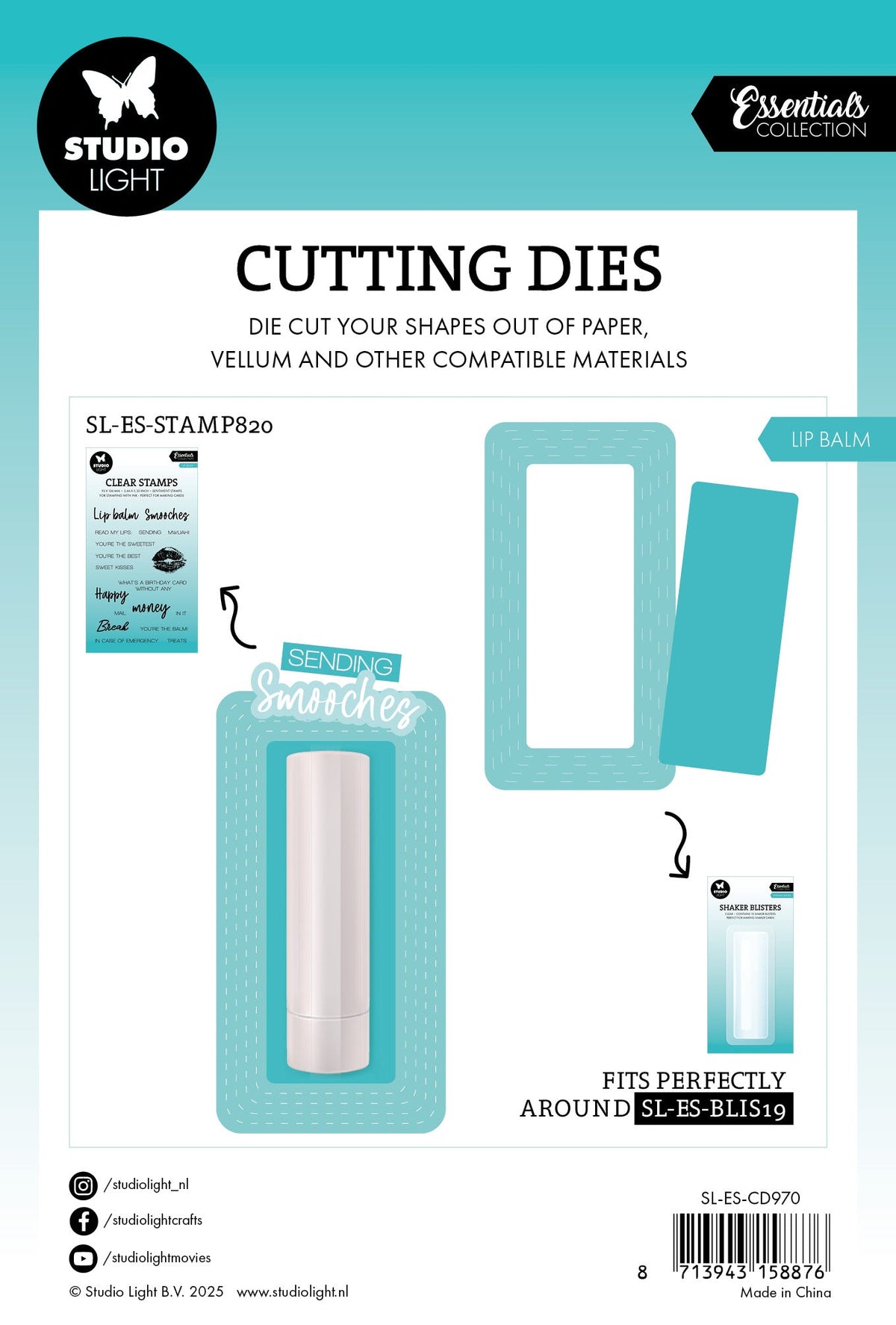SL Cutting Die Lip Balm Blister Die Essentials 2 Pieces-2