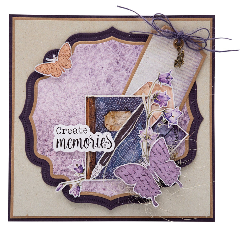Bloc de papel precortado con elementos de papel Diary of Dreams 20 HOJAS-5
