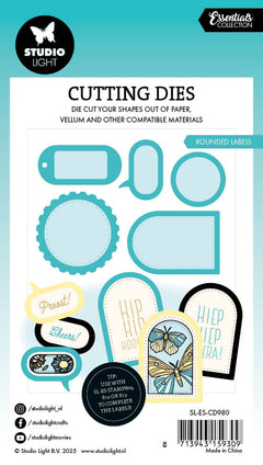 SL Cutting Die Rounded Labels Essentials 10 PC-2