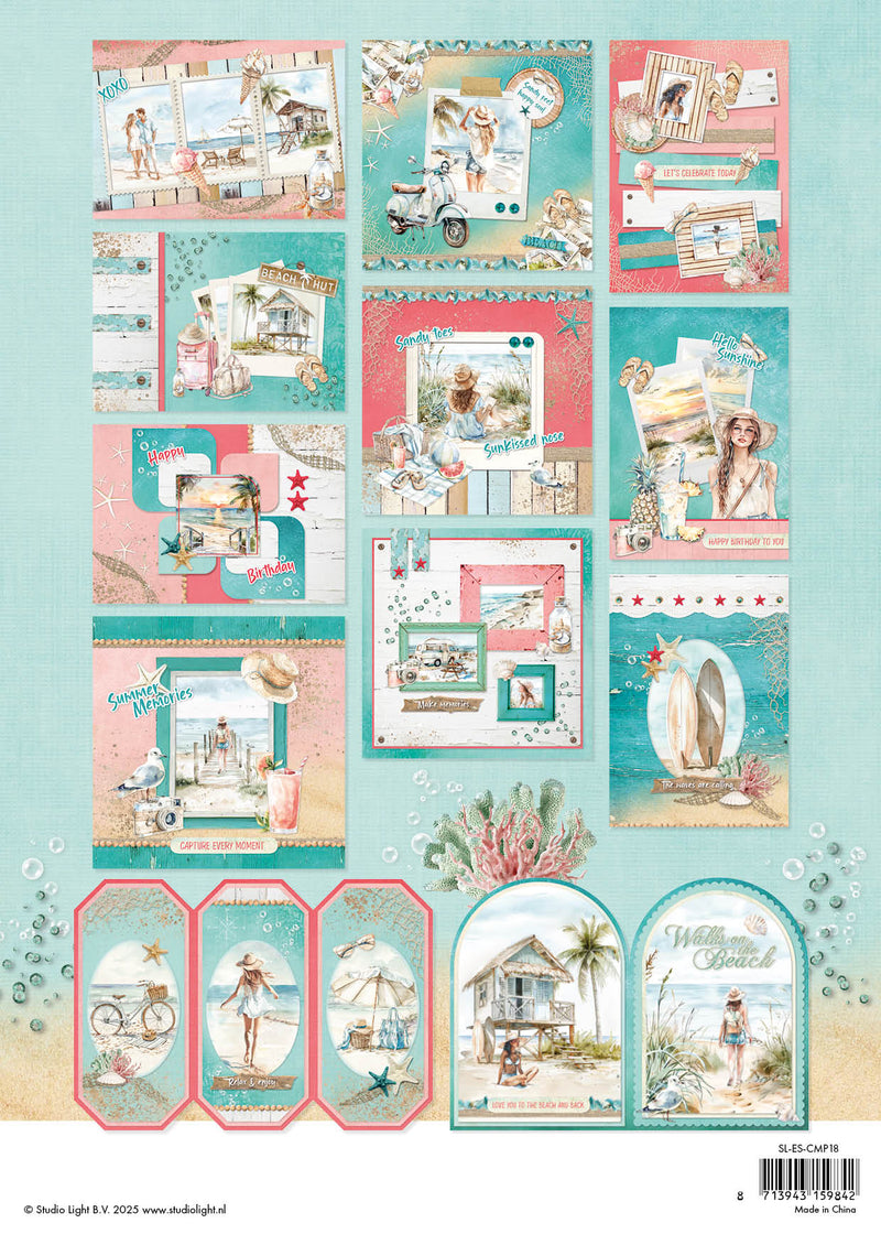 SL Card Making Pad Summer Celebration Essentials 14 Sheets-2