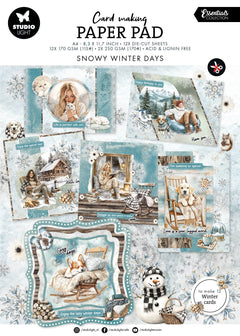 SL Card Making Pad Snowy Winter Days Essentials-1