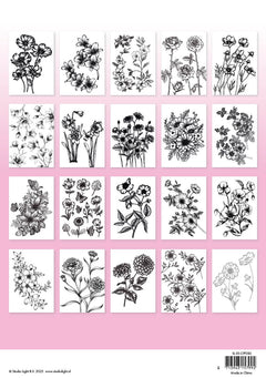 SL Coloring Pages Flowers Essentials 20 Sheets-2