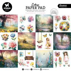 SL Collage Paper Pad Fluttering Flowers Essentials 24 Sheets-1
