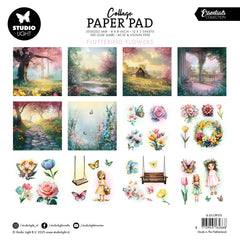 SL Collage Paper Pad Fluttering Flowers Essentials 24 Sheets-2