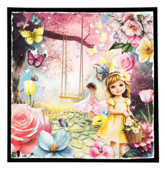 SL Collage Paper Pad Fluttering Flowers Essentials 24 Sheets-3