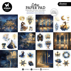 SL Collage Paper Pad Moonlit Ballroom Essentials 203x203x5mm 24 Sheets-1