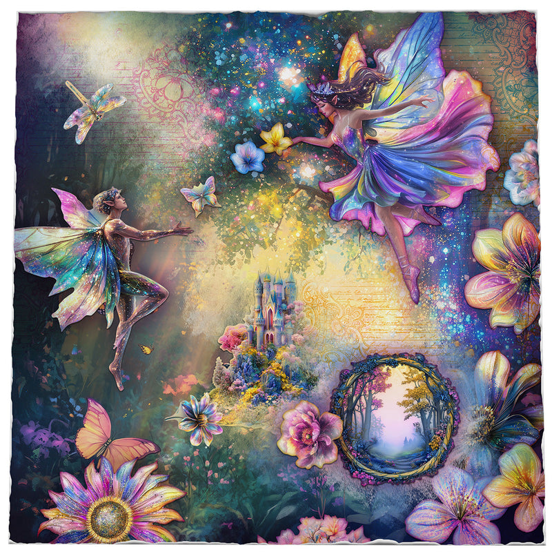 SL Collage Paper Pad Enchanted Essentials 203x203x5mm 24 Sheets-3