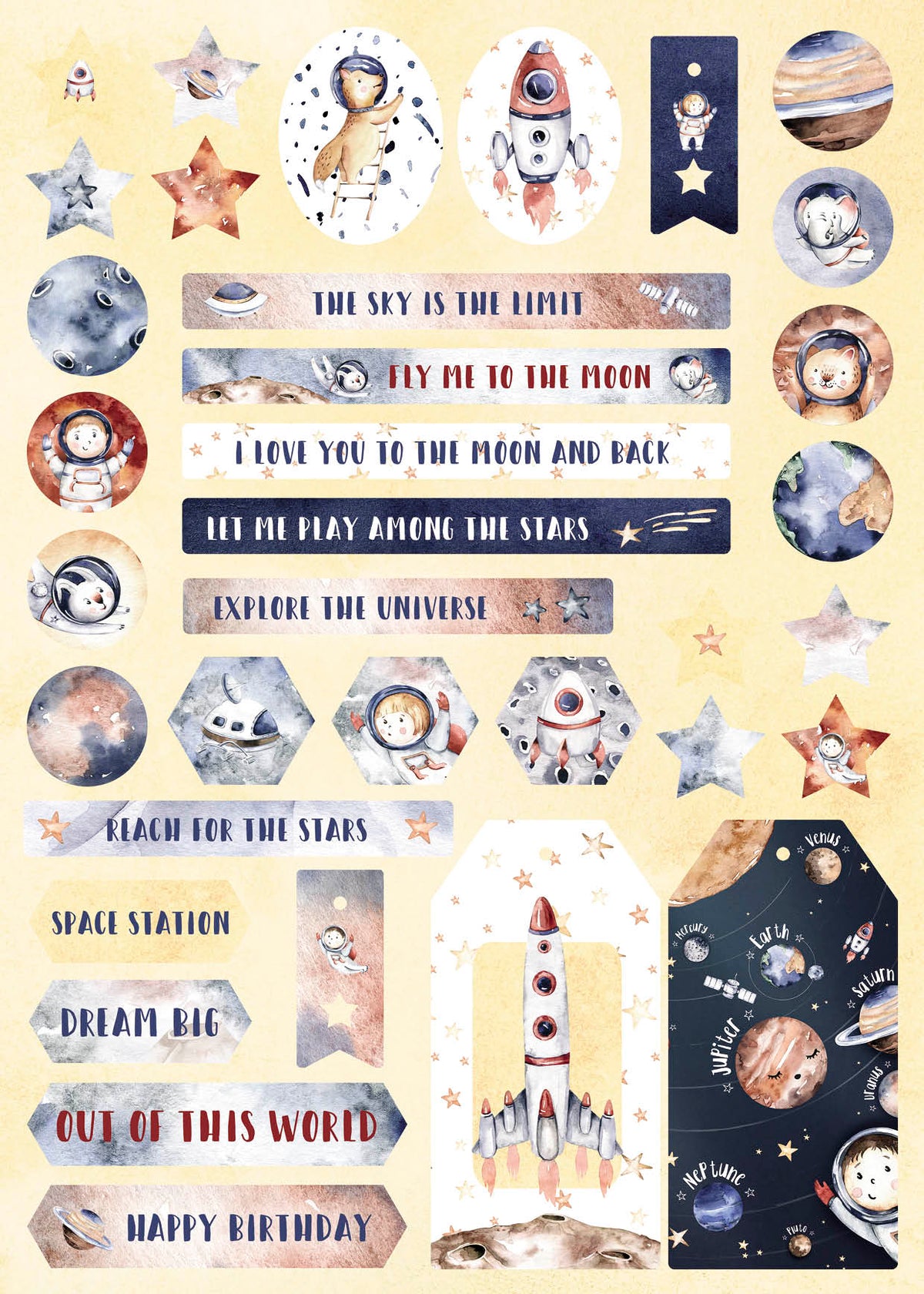 SL DIY Block Explore The Universe Essentials 294x210xmm 1 PC nr.17-6
