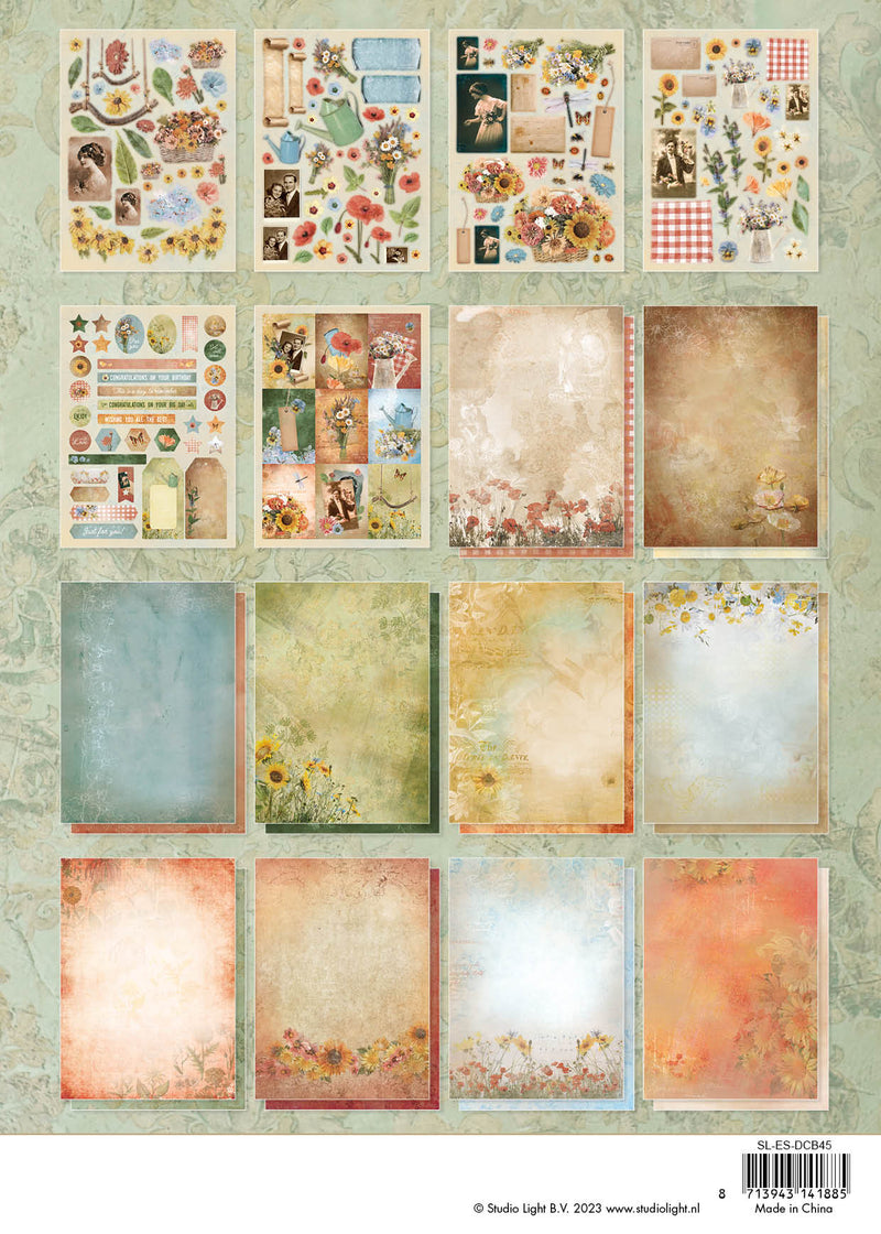 SL DIY Block Aged Wildflowers Essentials294x210x9mm 32 SH nr.45-3