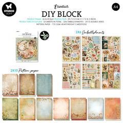 SL DIY Block Aged Wildflowers Essentials294x210x9mm 32 SH nr.45-4