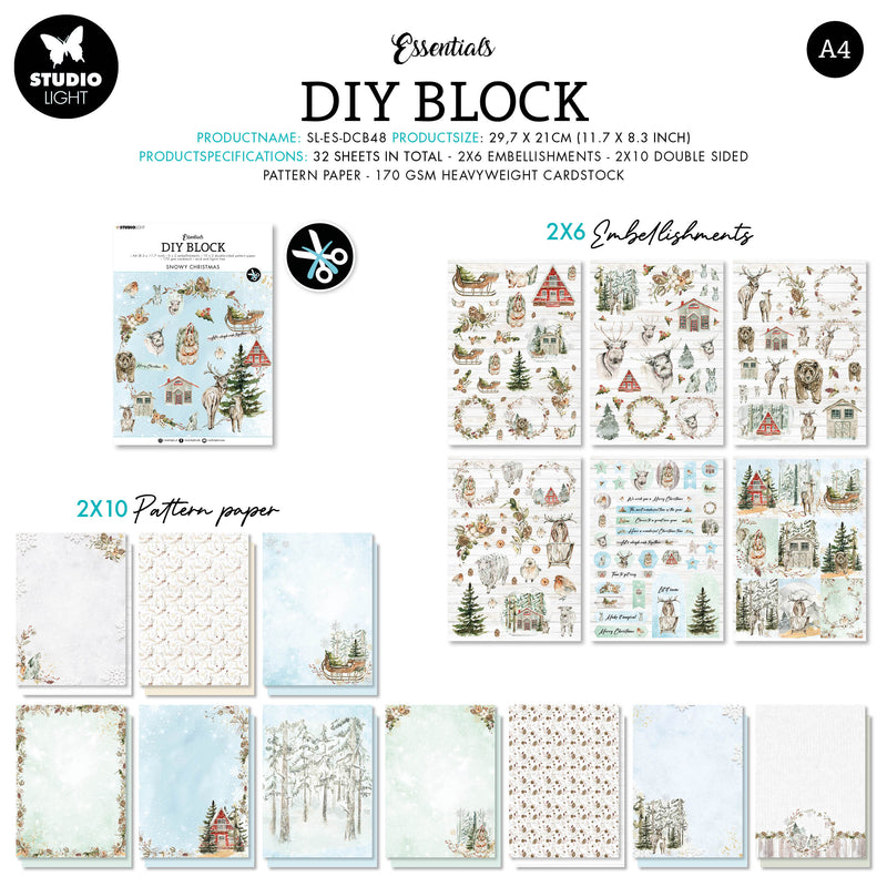 SL Bloc DIY Essentiels de Noël 294x210x9mm 32 Feuilles n°48-2