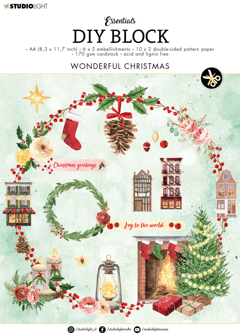 SL DIY Bloc Essentiels de Noël 294x210x9mm 32 FEUILLE n°51-1