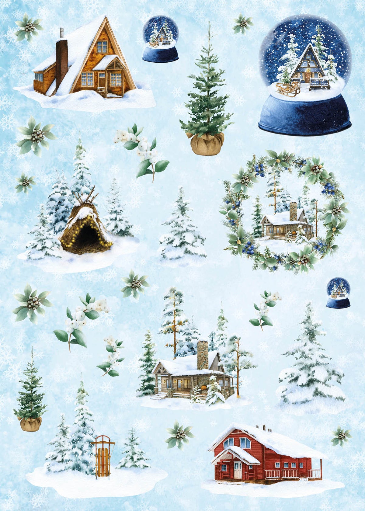 SL DIY Block Winter Scene Essentials 294x210x9mm 32 SH nr.60-24