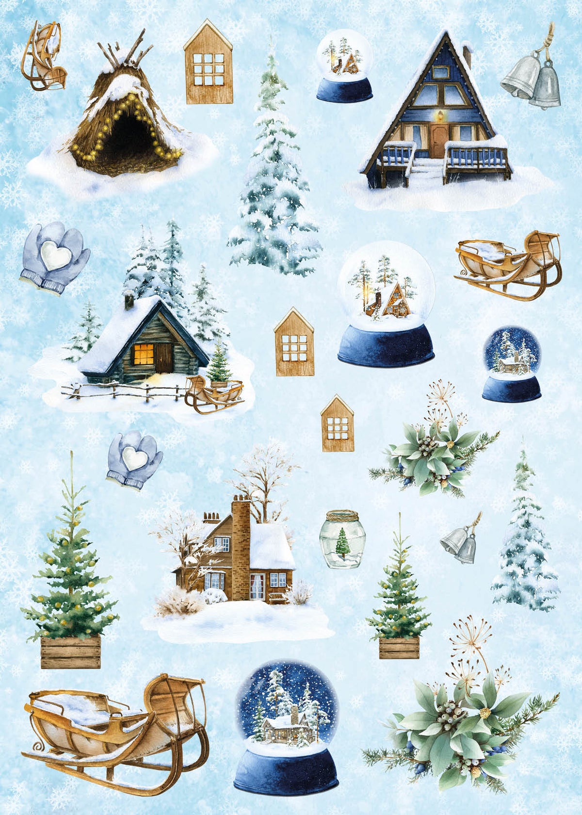 SL DIY Block Winter Scene Essentials 294x210x9mm 32 SH nr.60-26
