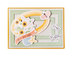 Bloque de troqueles SL Marcos florales en colores pastel Essentials 105x148x3mm 24 hojas n.º 65-5
