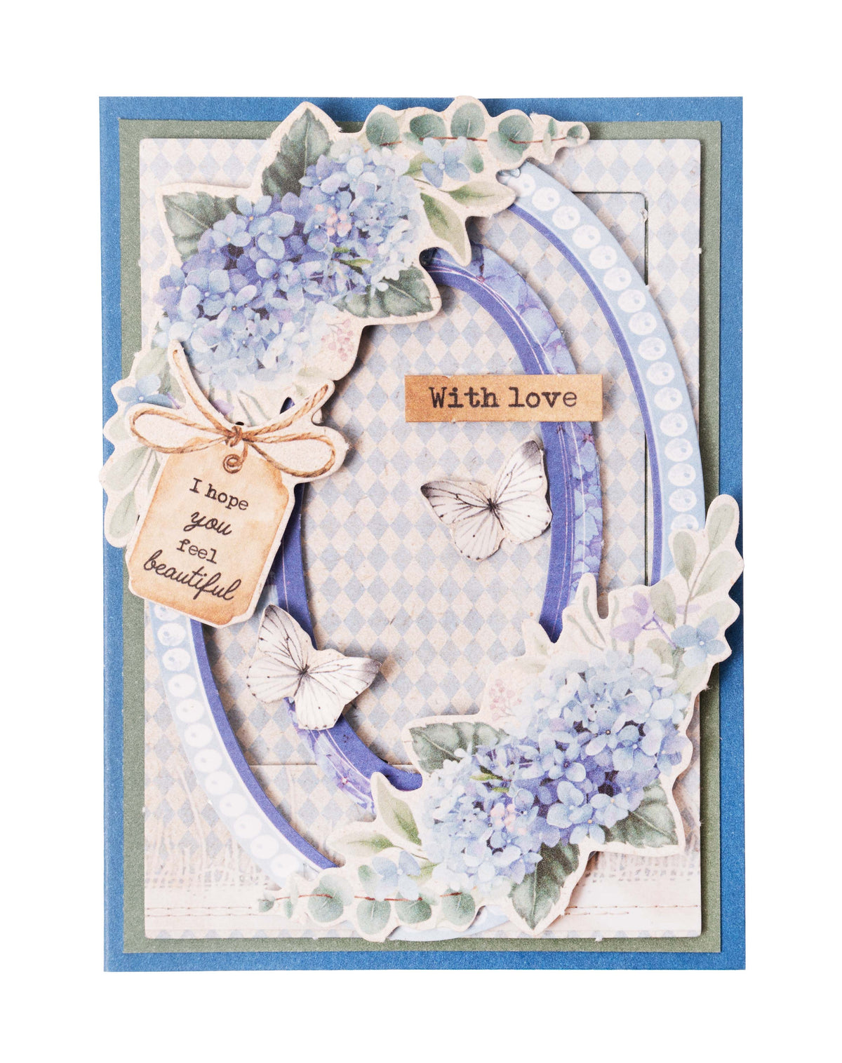 SL Die-Cut Block Hydrangea Frames Essentials 105x148x3mm 24 SH nr.66-3