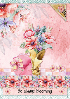 Bloc de papel troquelado SL Wildflowers Essentials 294x210x9mm 32 hojas n.º 145-3