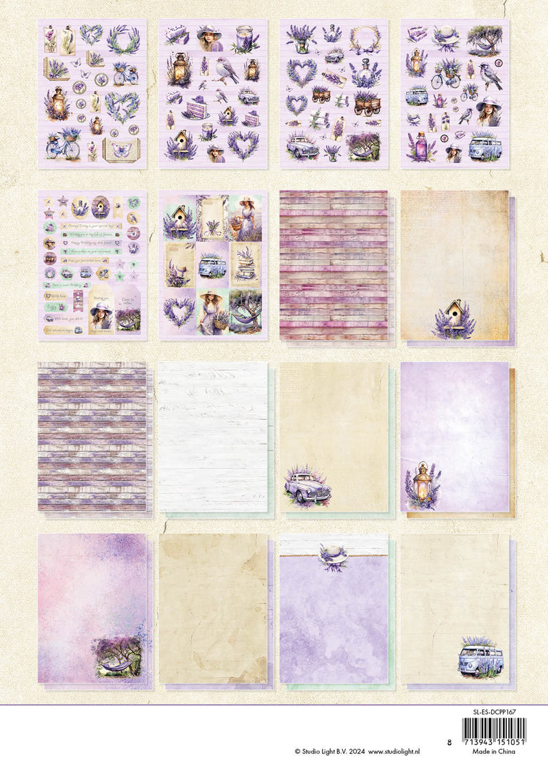 SL Die-Cut Paper Pad Lavender Season Essentials 32 SH-3
