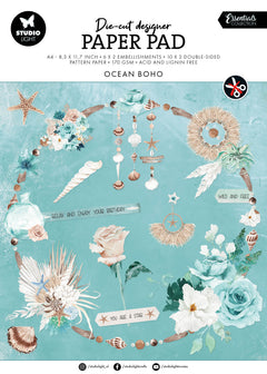 SL Die-Cut Paper Pad Ocean Boho Essentials 32 SH-1
