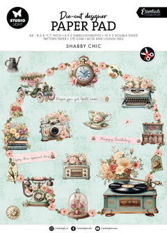 SL Die-Cut Paper Pad Shabby Chic Essentials 32 SH-1
