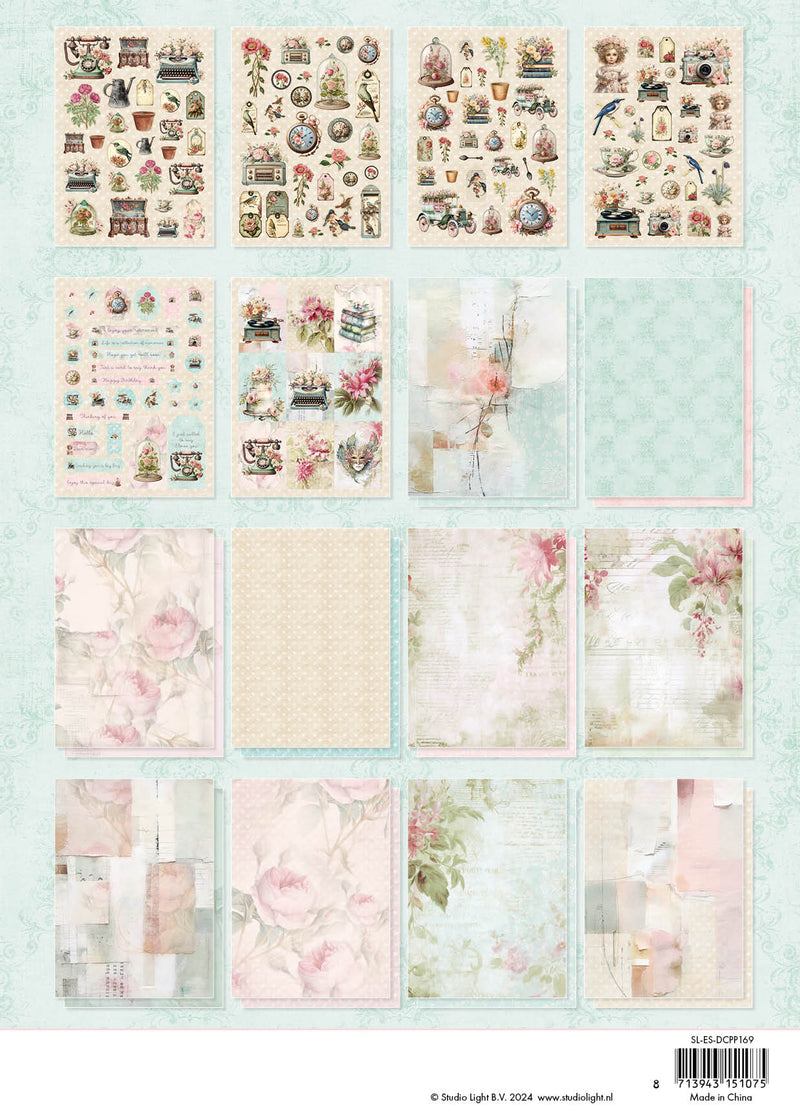 SL Die-Cut Paper Pad Shabby Chic Essentials 32 SH-3