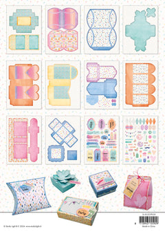 SL DIY Giftboxes Hip Hip Hooray Paper Pad Essentials 12 SH-2